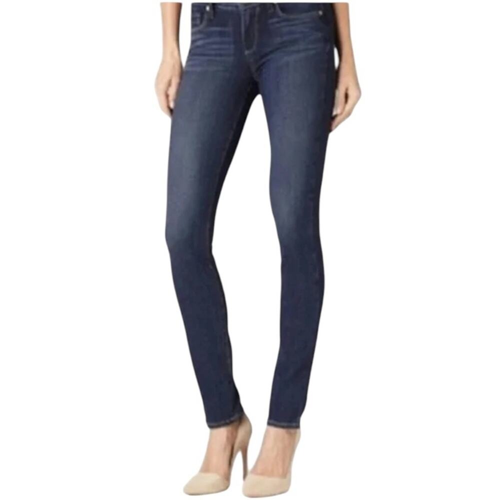 Paige Dark Wash Peg Skinny Jeans, size 30